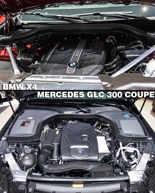 Vận hành của BMW X4 và GLC 300 Coupe