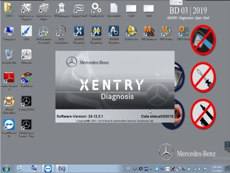 Phần mềm chẩn đoán lỗi Mercedes - Xentry
